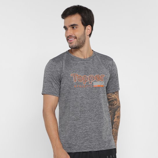 Camiseta Topper Treino Athletic Masculina - Mescla Escuro é ruim? Camiseta Topper Treino Athletic Masculina - Mescla Escuro é boa?