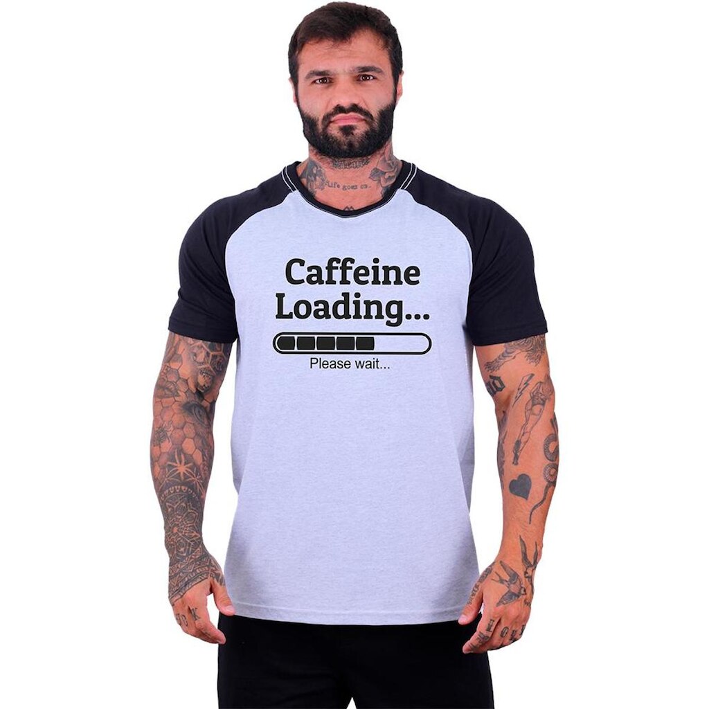 Camiseta Tradicional Manga Curta MXD Conceito Caffeine Loading