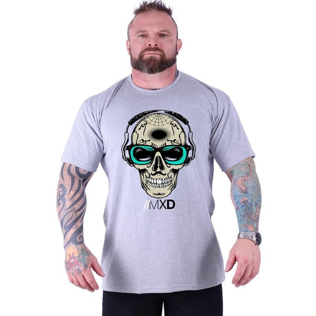 Camiseta Tradicional Masculina MXD Conceito PLUS SIZE Lifestyle Problems