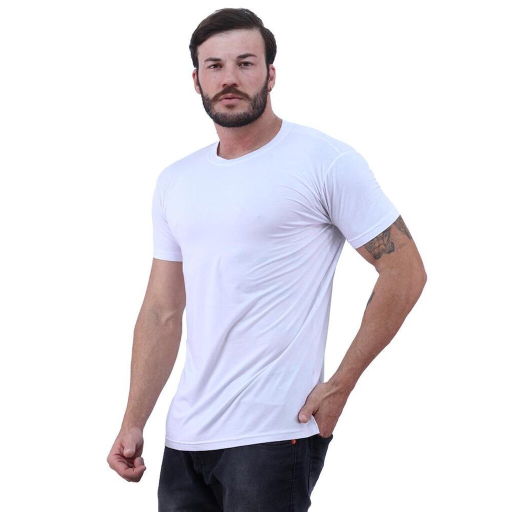Camiseta Tradicional Tech Modal MXD Conceito Original 91% Modal 9% Elastano Fio Micro Modal Fino