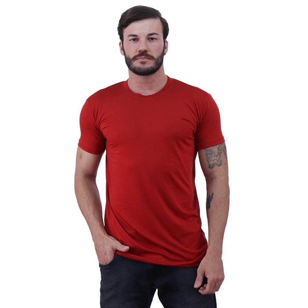 Camiseta Tradicional Tech Modal MXD Conceito Original 91% Modal 9% Elastano Fio Micro Modal Fino