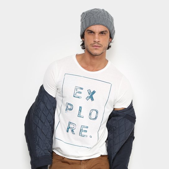 Camiseta TREEBO Explore Masculina - Bege