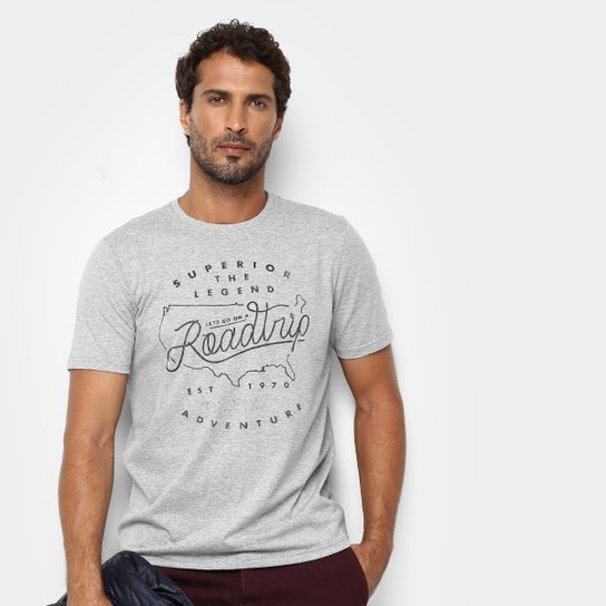 Camiseta Treebo Roadtrip Masculina - Mescla