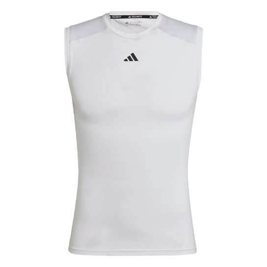 Camiseta Treino Sem Mangas Techfit Adidas - Preto Menor preço em Camiseta Treino Sem Mangas Techfit Adidas - Preto
