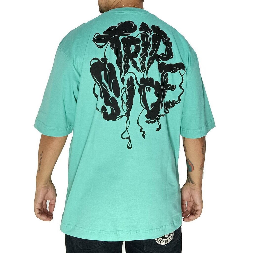 Camiseta Trip Side Oversized Fumaça
