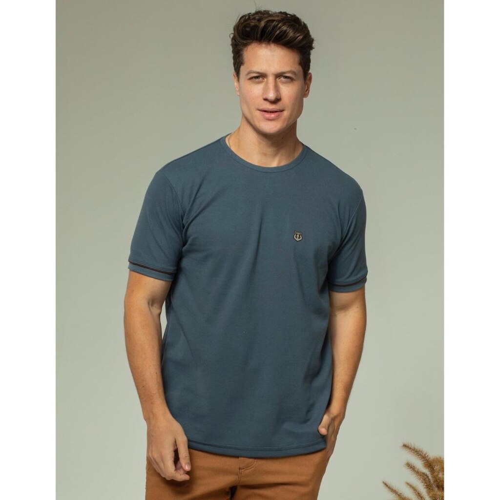 Camiseta Trup Basica Malha Piquet Gola Careca