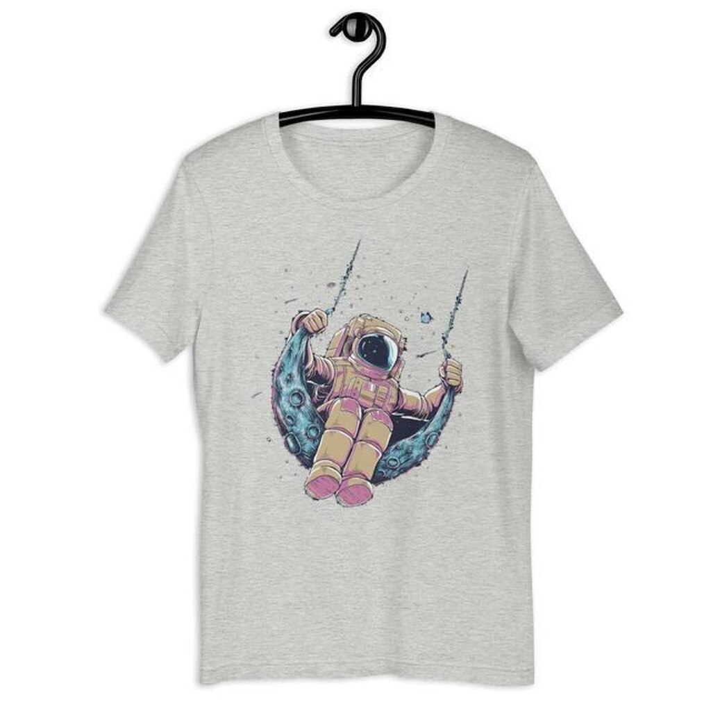 Camiseta Tshirt Masculina Astronauta Moon Balance