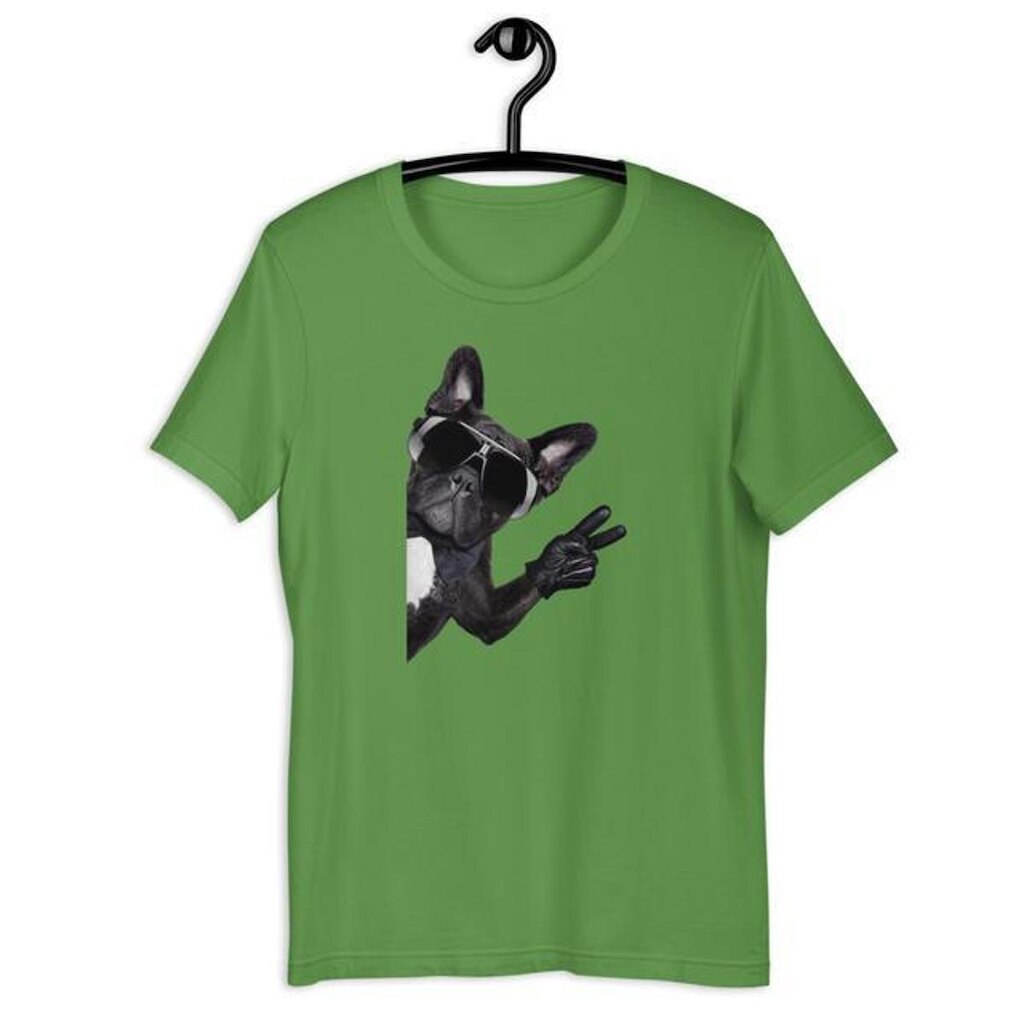 Camiseta Tshirt Masculina Bulldog Paz e Amor