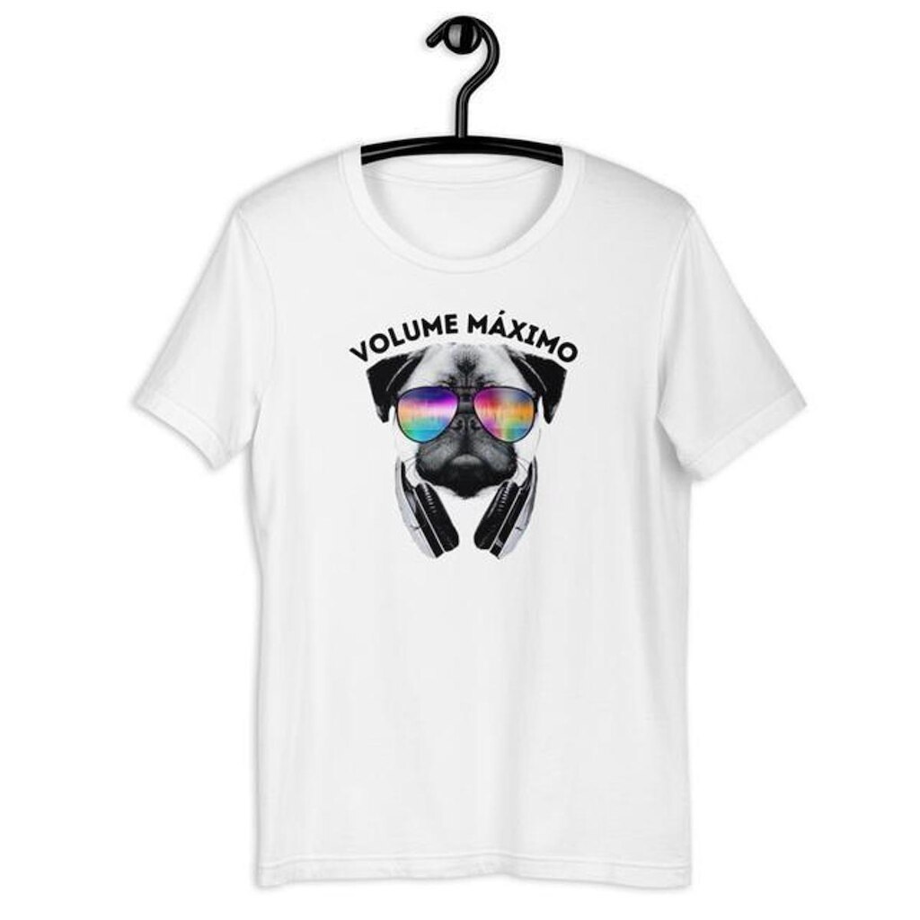 Camiseta Tshirt Masculina Dog Volume Máximo