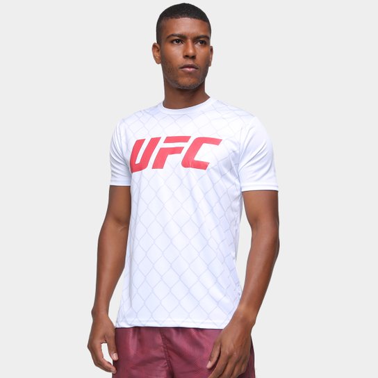 Camiseta UFC Ring Masculina - Branco Menor preço em Camiseta UFC Ring Masculina - Branco