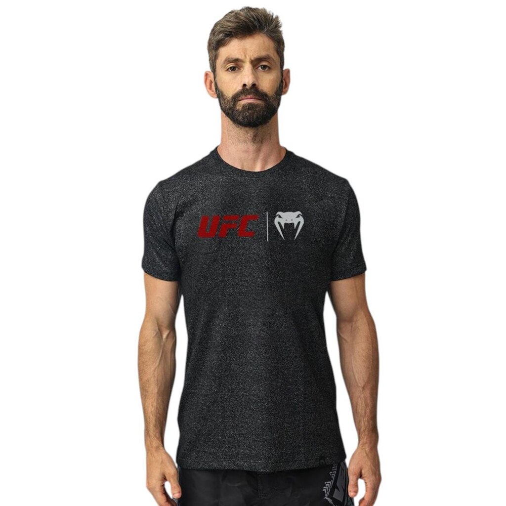 Camiseta UFC Venum Classic - Mescla Black - GG