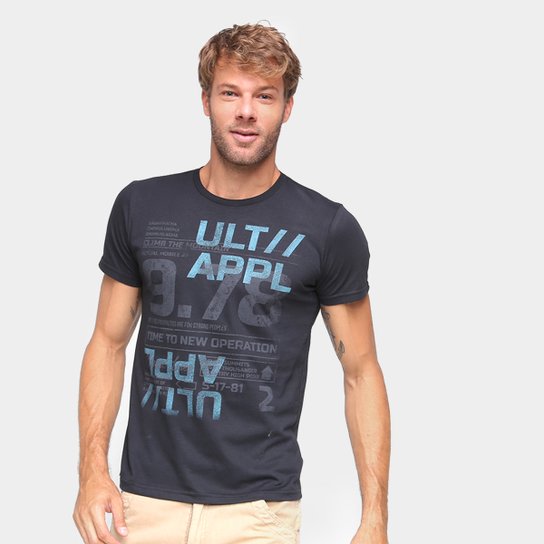 Camiseta Ultimato Estampada Masculina - Preto Menor preço em Camiseta Ultimato Estampada Masculina - Preto