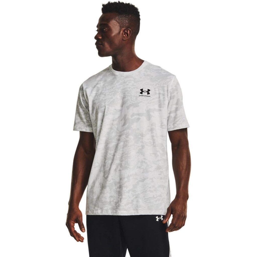 Camiseta Under Armour Abc Camo Masculina - Branca/Cinza M