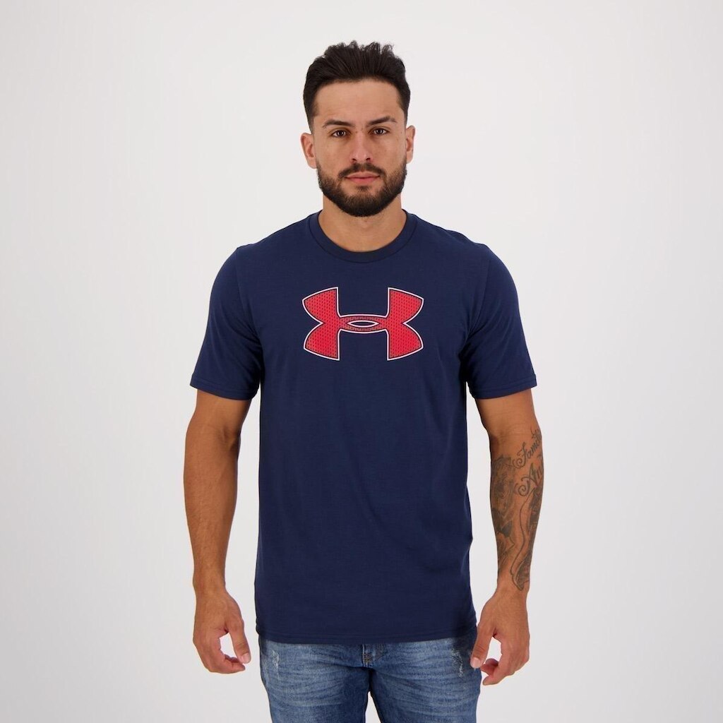 Camiseta Under Armour Big Logo Azul Marinho