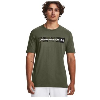Camiseta Under Armour Camo Chest Stripe Masculina - Verde M