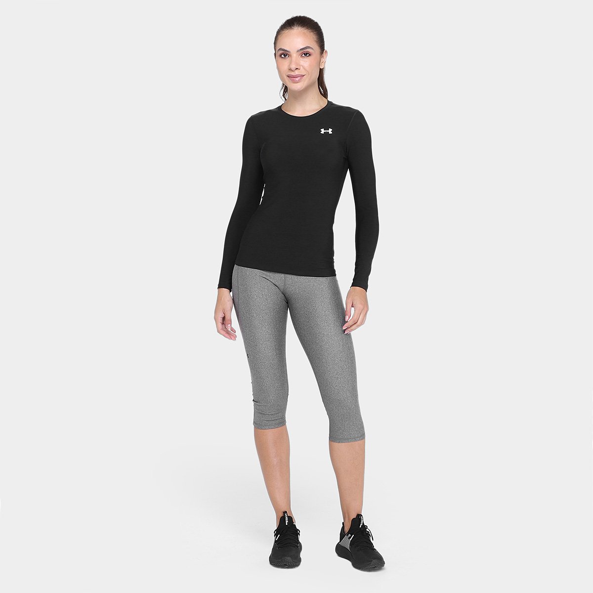 Camiseta Under Armour Compressão Manga Longa Feminina - 3