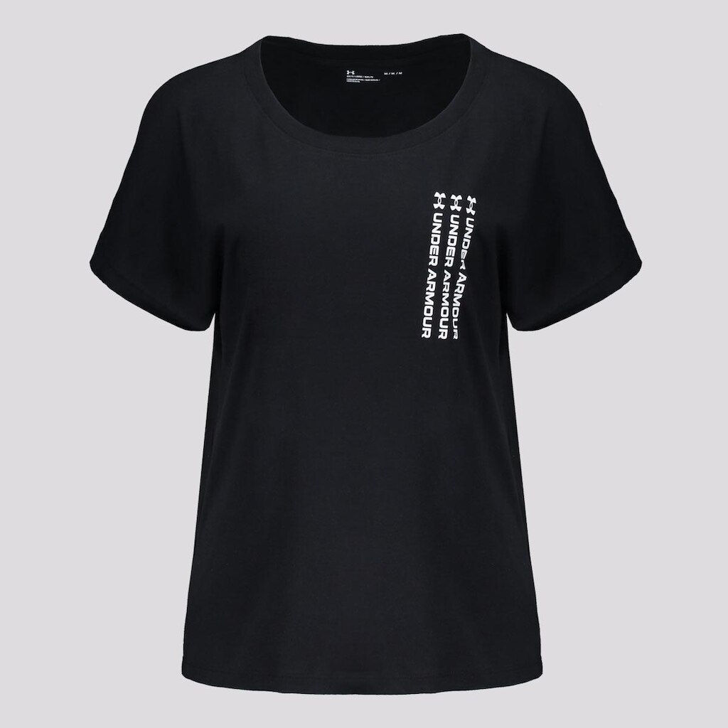 Camiseta Under Armour Live Repeat Feminina Preta