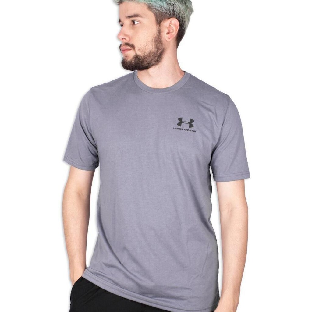 Camiseta Under Armour Sportstyle Left Cinza