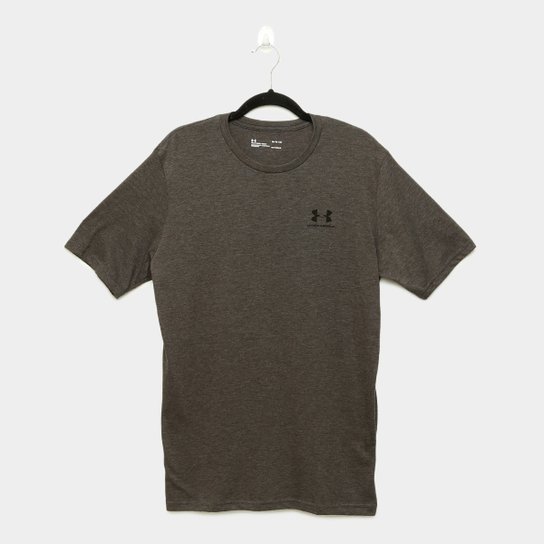 Camiseta Under Armour Sportstyle Left Masculina - Cinza+Preto é ruim? Camiseta Under Armour Sportstyle Left Masculina - Cinza+Preto é boa?