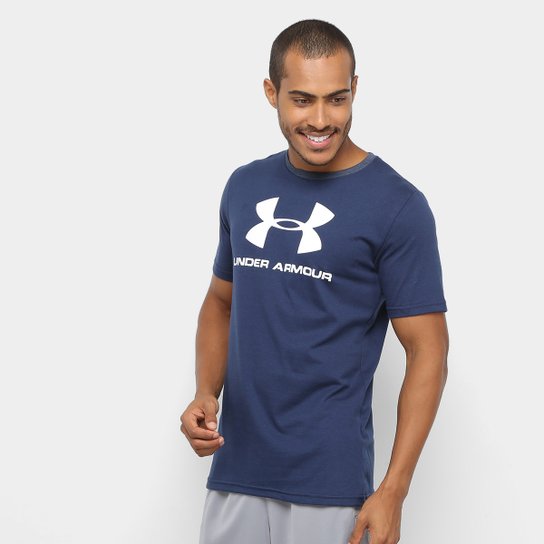 Camiseta Under Armour Sportstyle Masculina - Marinho+Branco é ruim? Camiseta Under Armour Sportstyle Masculina - Marinho+Branco é boa?