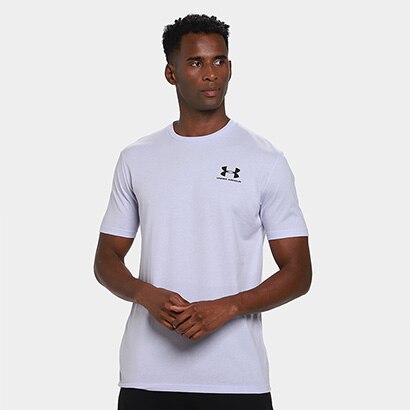 Camiseta Under Armour Sportstyle Masculina - Roxo+Preto | Netshoes