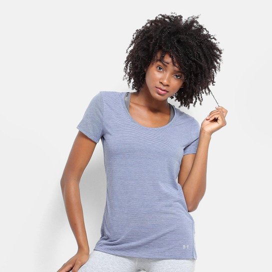 Camiseta Under Armour Streaker Feminina - Azul Claro