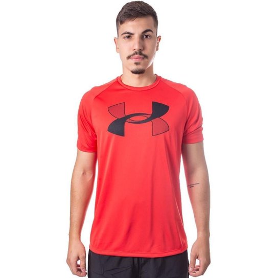 Camiseta Under Armour Tech Graphic - Vermelho Menor preço em Camiseta Under Armour Tech Graphic - Vermelho