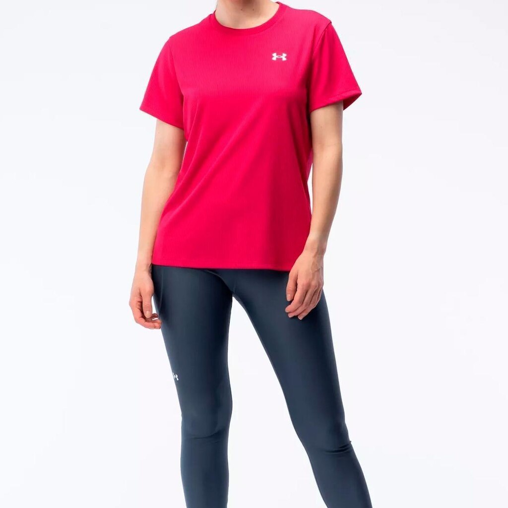 Camiseta Under Armour Tech Rib Feminina Rosa