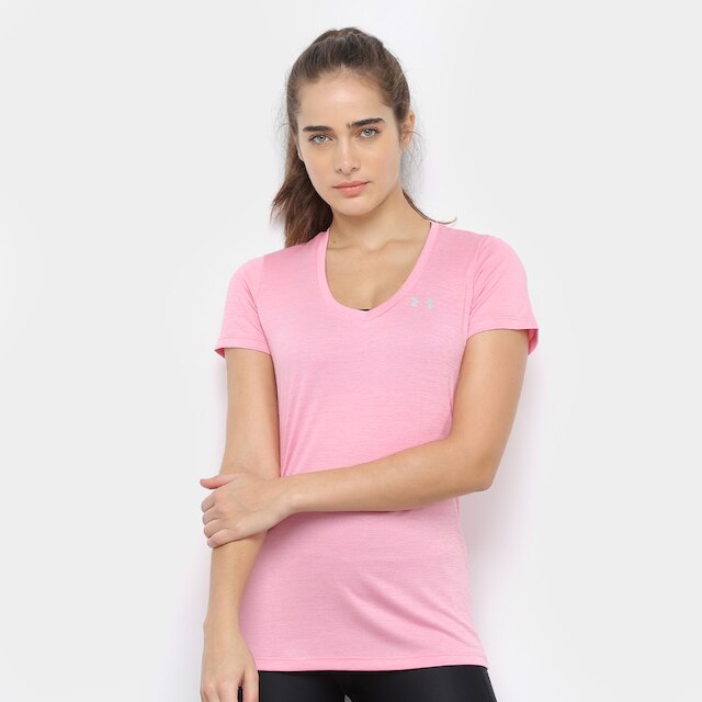 Camiseta Under Armour Tech Ssv-Twist Feminina - Rosa é boa?