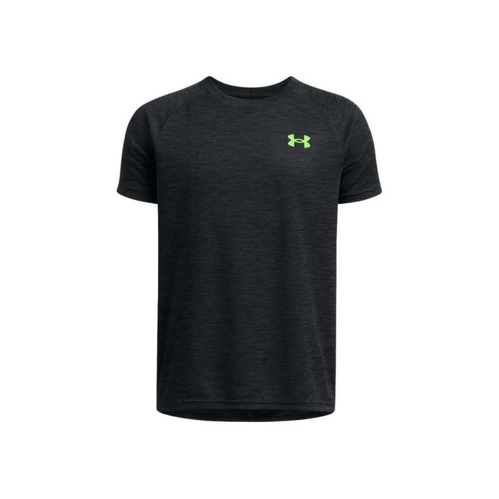 Camiseta Under Armour UA Tech Textured Preto e Limão - Infantil P