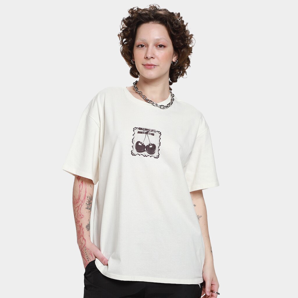 Camiseta Vans Cherryride Outsized Ss Feminina