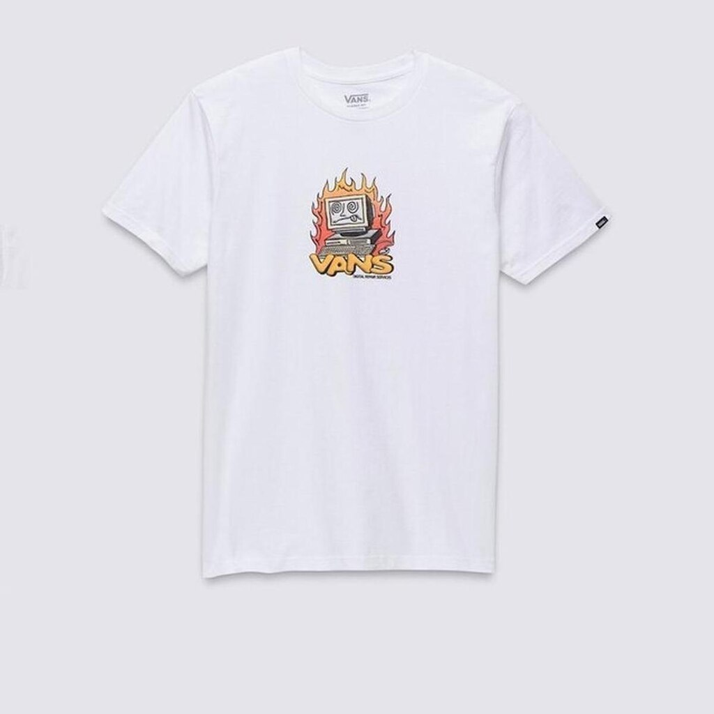 Camiseta Vans Digital Reparie SS Nostalgic Branco GG