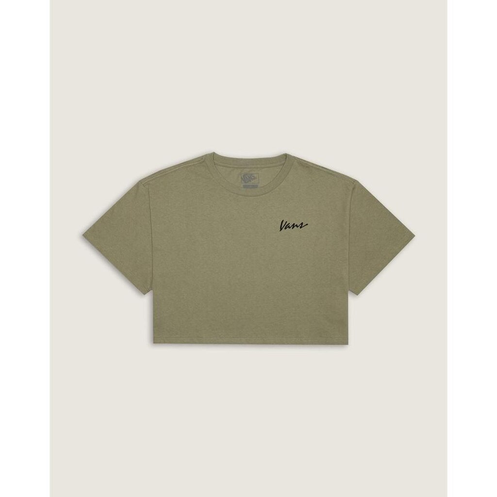 Camiseta Vans Feminina Ss Classic Script Verde G