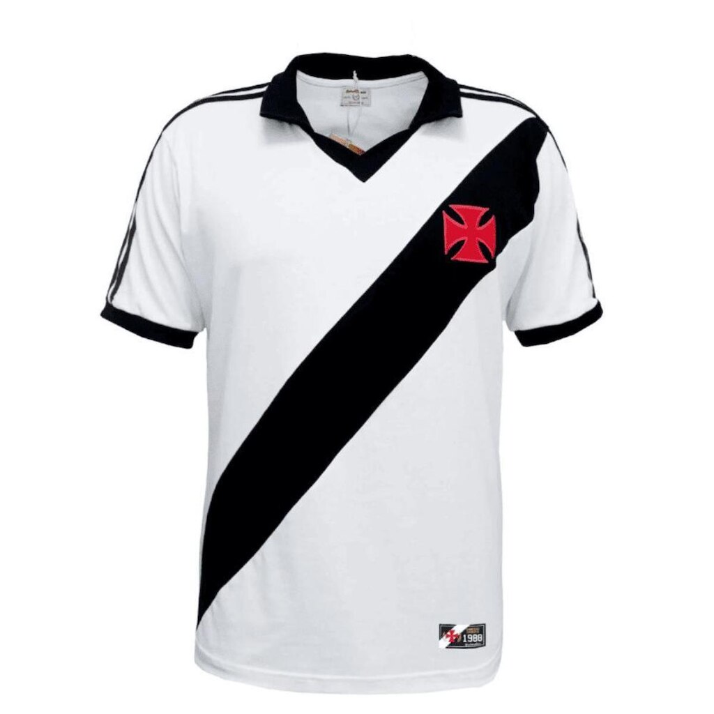 Camiseta Vasco 1988 Retrô Mania Branca