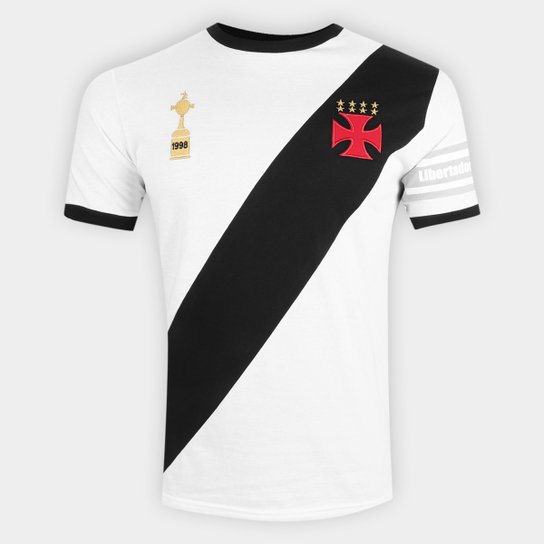 Camiseta Vasco Capitães Libertadores 1998 n° 4 Masculina - Branco é ruim? Camiseta Vasco Capitães Libertadores 1998 n° 4 Masculina - Branco é boa?