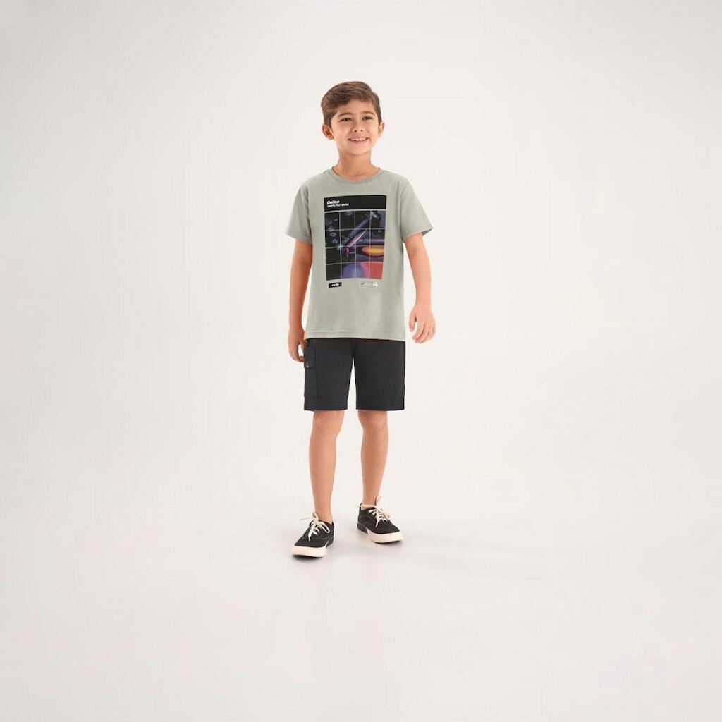 Camiseta Verde Infantil Pulla Bulla Menino - 53859-1350