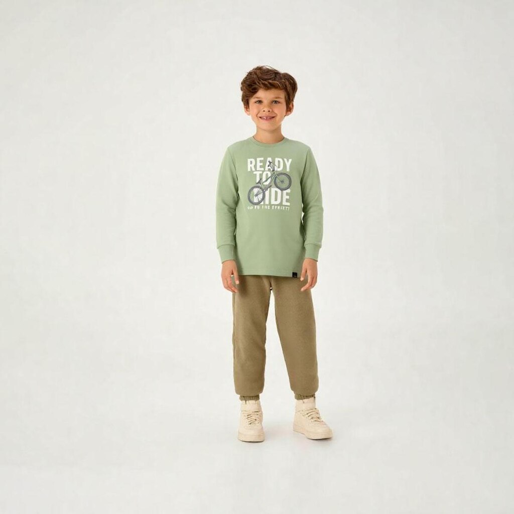 Camiseta Verde Infantil Pulla Bulla Menino - 55361-1395