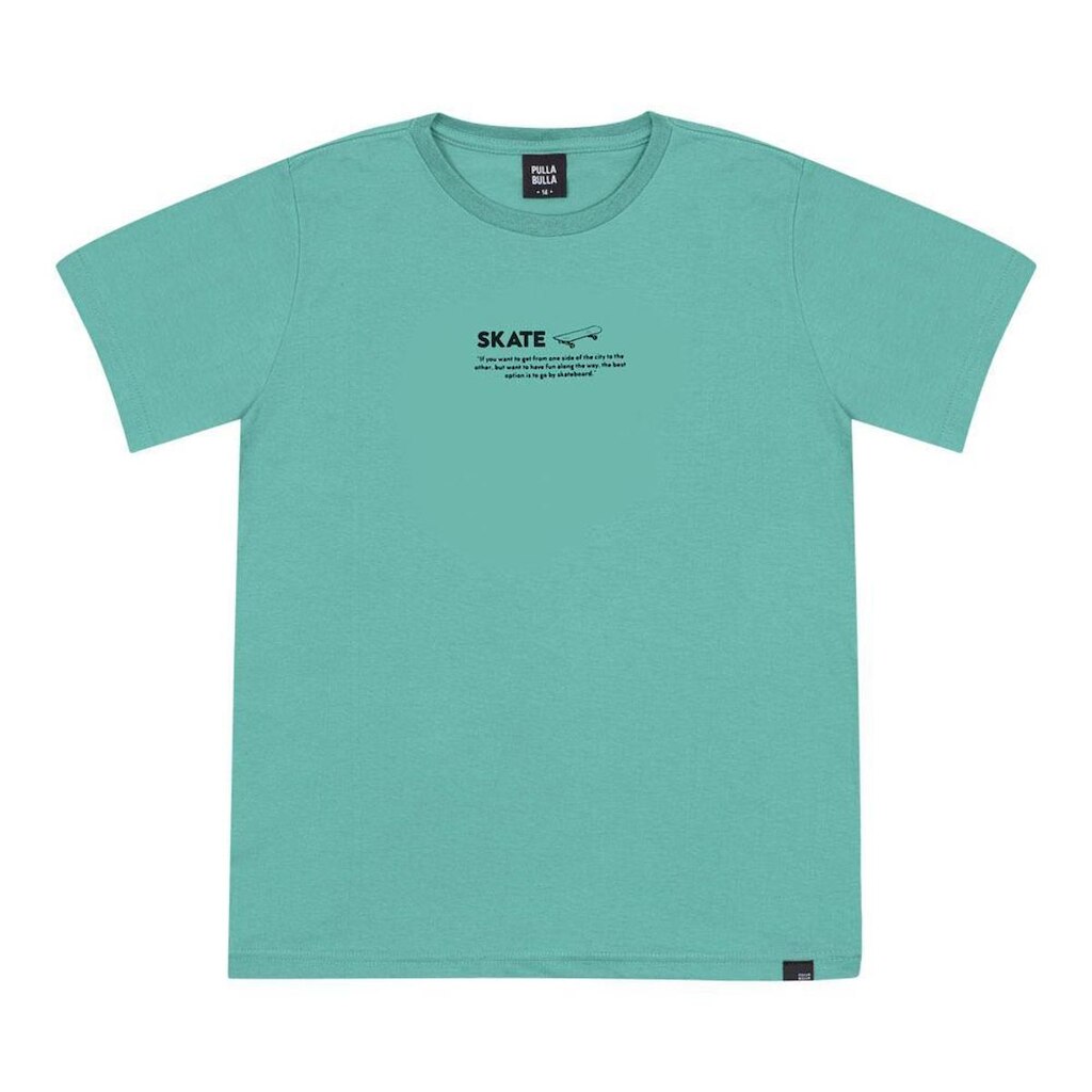 Camiseta Verde Juvenil Pulla Bulla Menino - 53557-348