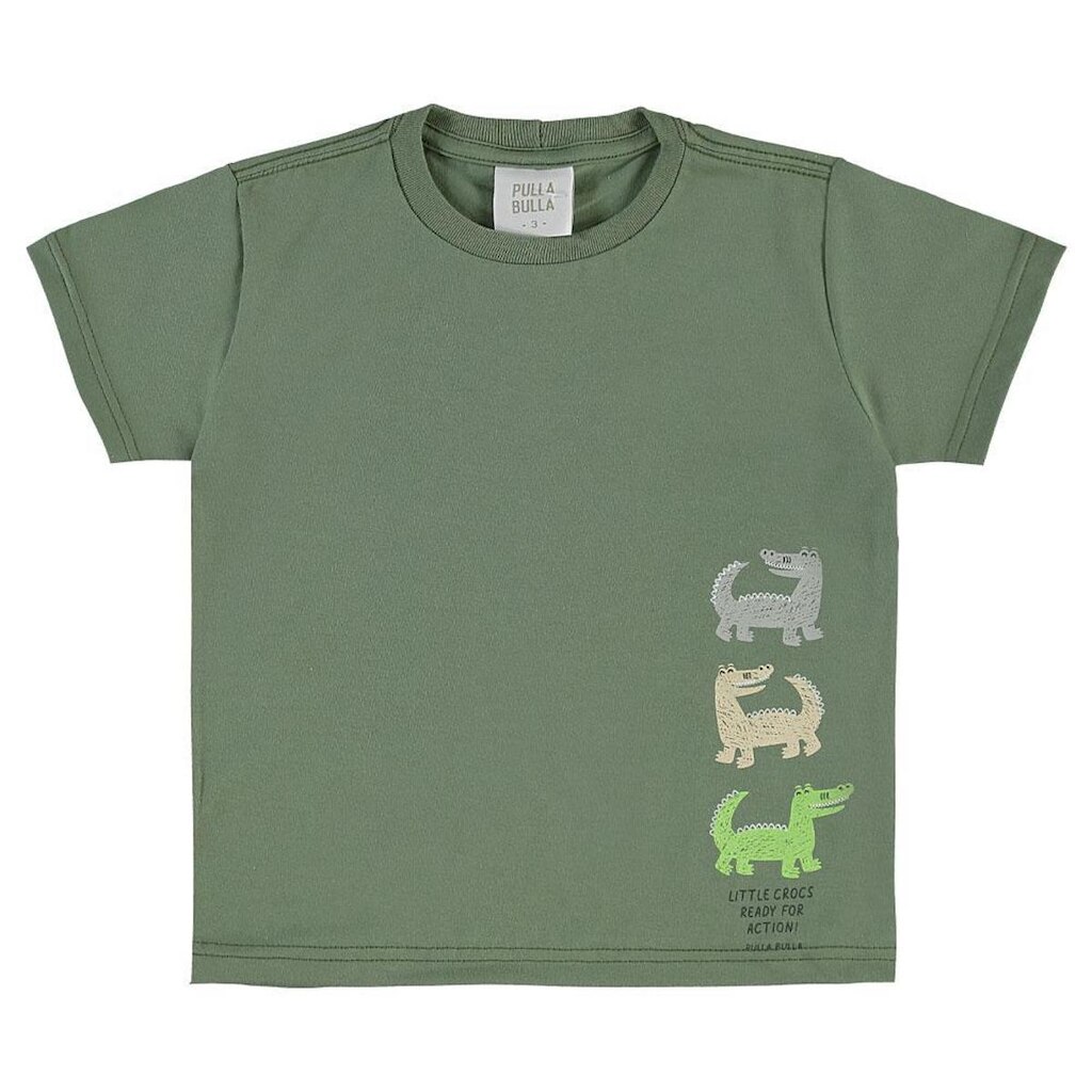 Camiseta Verde Primeiros Passos Pulla Bulla Menino - 53754-63
