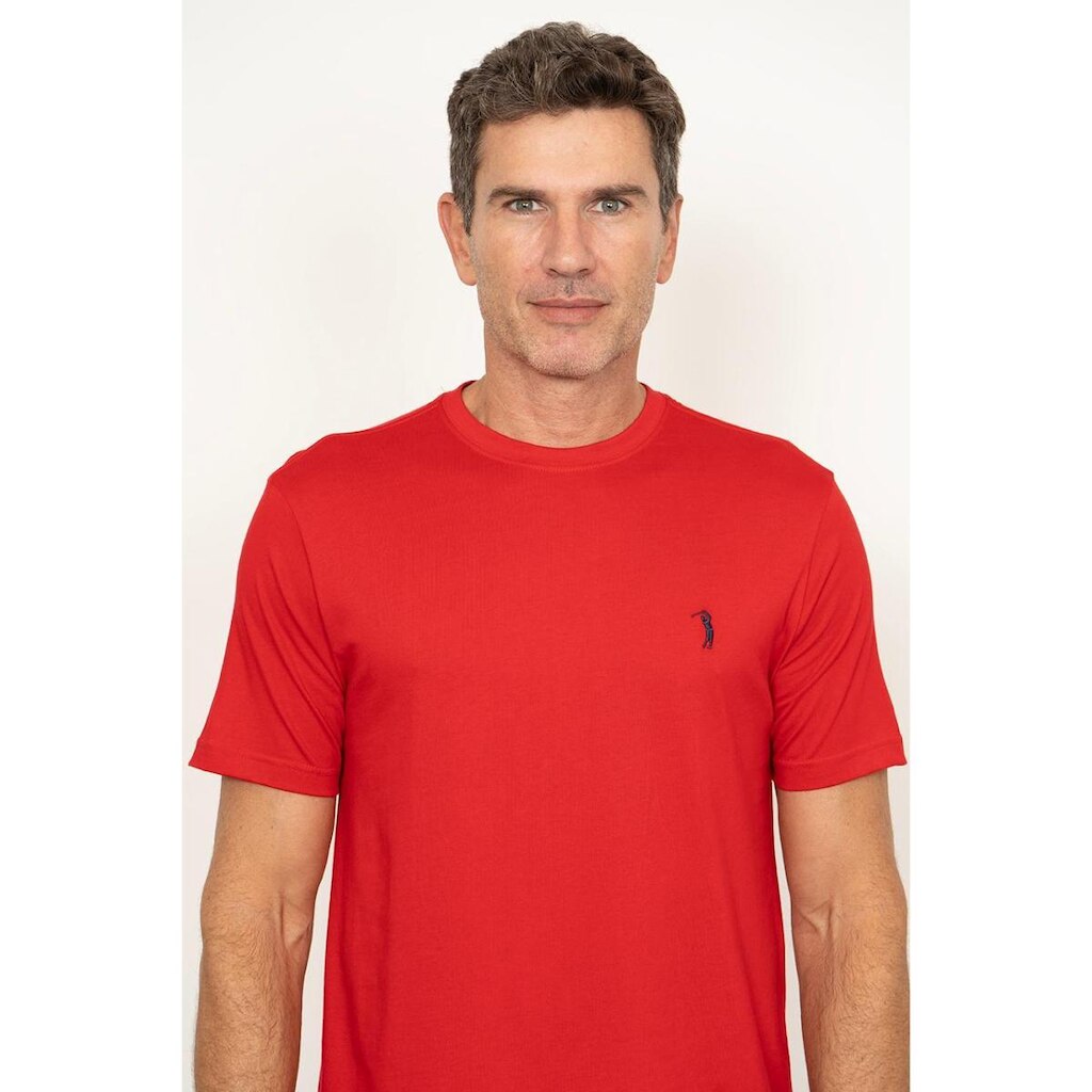 Camiseta Vermelha Lisa Aleatory