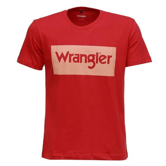 Camiseta Vermelha Masculina Original Wrangler 282 - Vermelho Menor preço em Camiseta Vermelha Masculina Original Wrangler 282 - Vermelho
