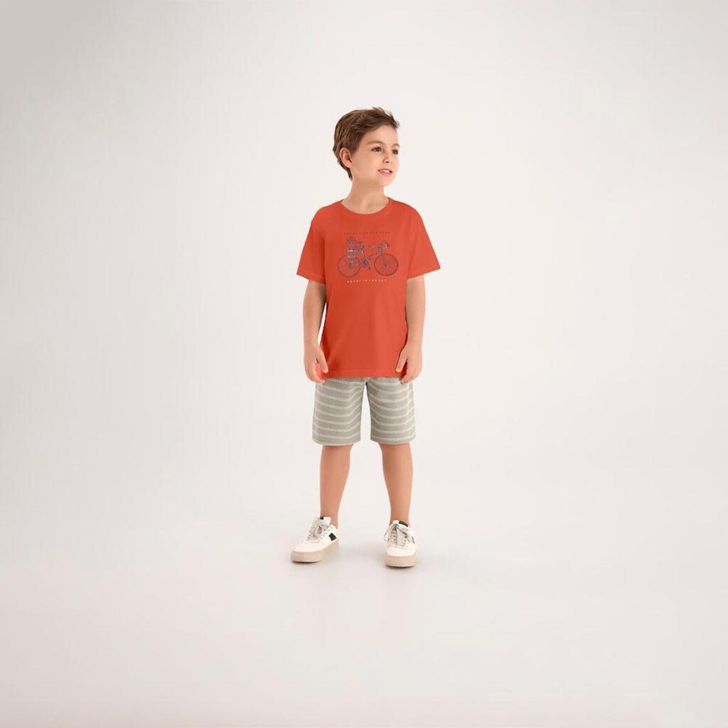 Camiseta Vermelho Infantil Pulla Bulla Menino - 53854-1137