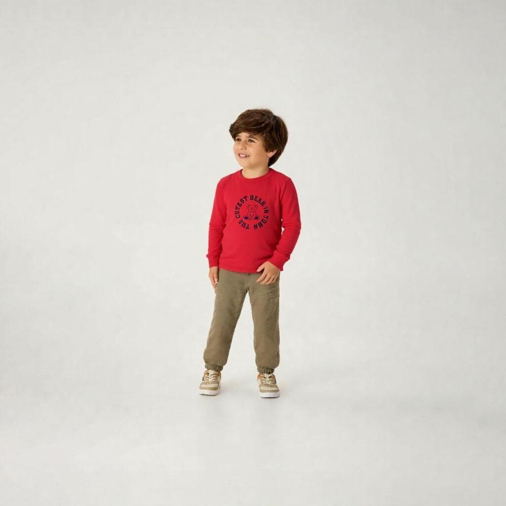 Camiseta Vermelho Primeiros Passos Pulla Bulla Menino - 55261-65