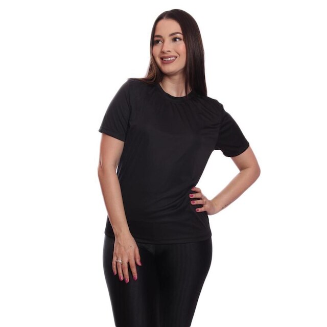 Camiseta Via Basic Dry Academia Feminina