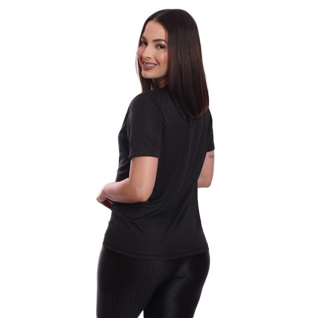 Camiseta Via Basic Dry Academia Feminina