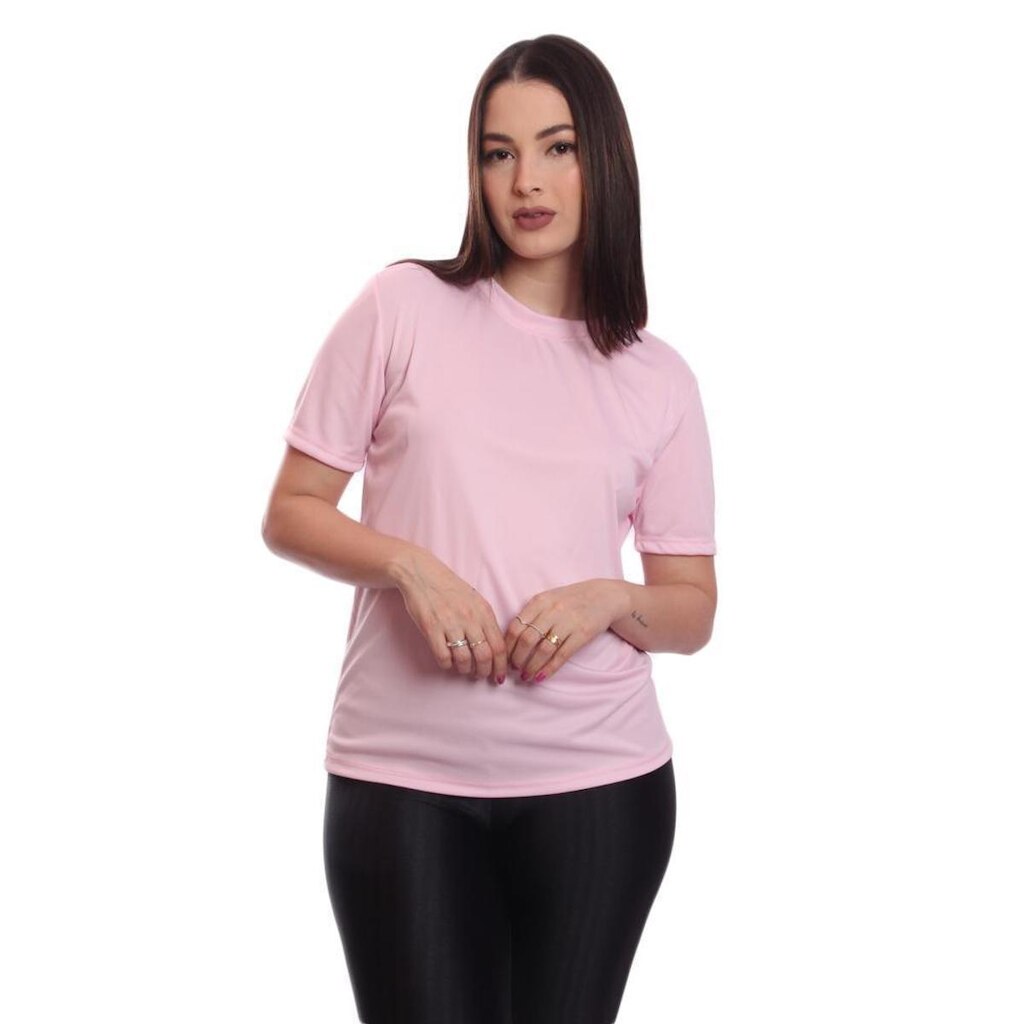 Camiseta Via Basic Dry Academia Feminina