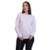 Camiseta Via Basic Dry Academia Manga Longa Proteção Solar UV Feminina - Branco