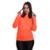 Camiseta Via Basic Dry Academia Manga Longa Proteção Solar UV Feminina - Laranja