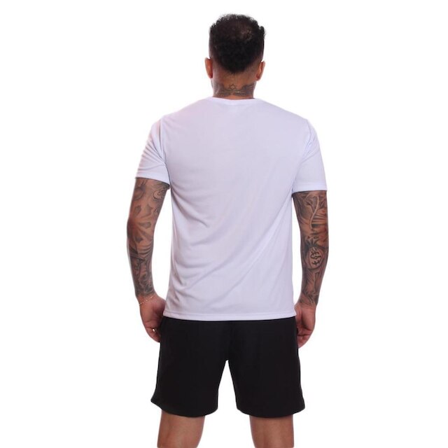 Camiseta Via Basic Dry Academia Proteção Solar UV Masculina