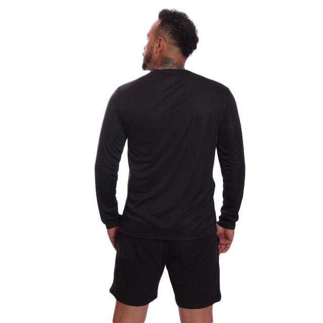 Camiseta Via Basic Manga Longa UV Proteção Solar Masculina
